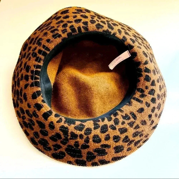 Victoria Secrets Leopard Hat With Wing Charm